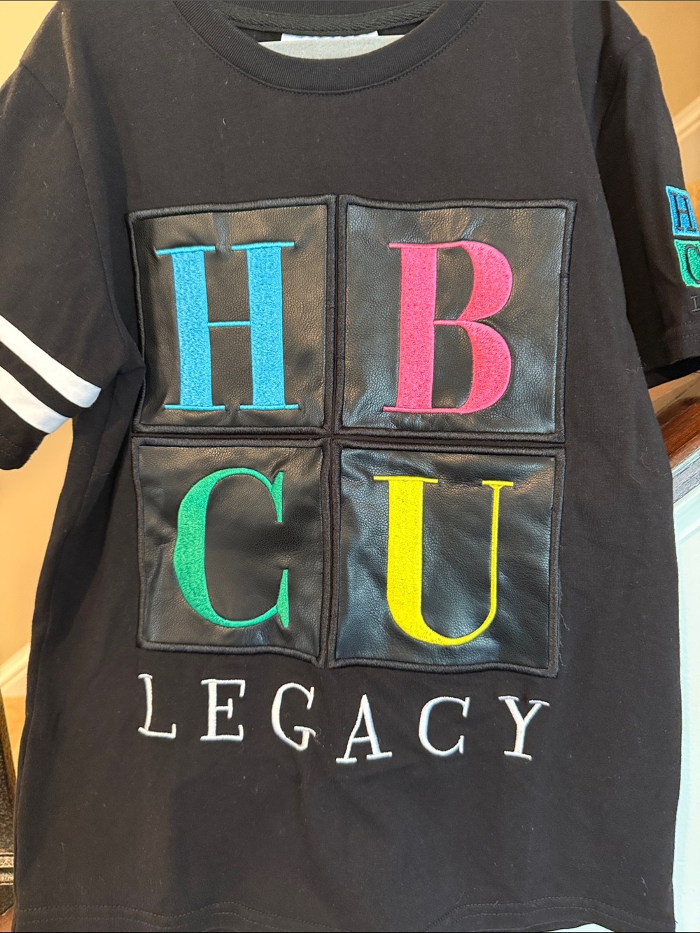 HBCU Legacy Logo Tee with Color Block Letters